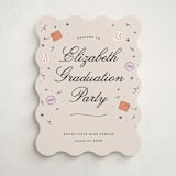 "Grad Vibes" - Graduation Welcome Signs in Apricot by Ashley Iwafuchi - Front