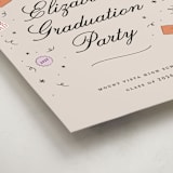 "Grad Vibes" - Graduation Welcome Signs in Apricot by Ashley Iwafuchi - Detail