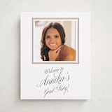 "Elegant Chic" - Graduation Welcome Signs in Cotton by Shirley Lin Schneider - Front