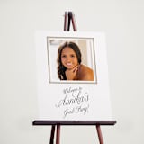 "Elegant Chic" - Graduation Welcome Signs in Cotton by Shirley Lin Schneider - In Use