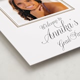 "Elegant Chic" - Graduation Welcome Signs in Cotton by Shirley Lin Schneider - Detail
