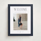 "classic layout" - Graduation Welcome Signs in Navy by Christy Hy Lee - Front