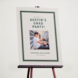 "Varsity Frame" - Graduation Welcome Signs in Evergreen by Angela Garrick - In Use