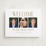"The Grads" - Graduation Welcome Signs in Parchment by Paola Benenati - Front