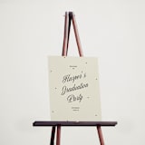 "The Modern" - Graduation Welcome Signs in Butter by Pixel and Hank - In Use