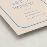 "Angled Frame" - Graduation Welcome Signs in Robins Egg by Carolyn MacLaren - Detail