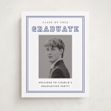 "Letterman" - Graduation Welcome Signs in Royal by Stacey Meacham - Front