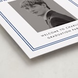 "Letterman" - Graduation Welcome Signs in Royal by Stacey Meacham - Detail