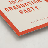 "Poster Type" - Graduation Welcome Signs in Tangerine by Robert and Stella - Detail