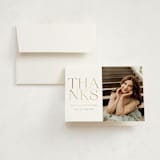 "Trim Edges" - Graduation Thank You Cards in Pearl by David Michuki - Front