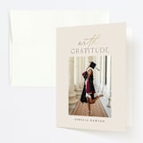 "A Grad Party" - Graduation Thank You Cards in Cream by Ana Sharpe - Front