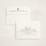 "Classic Grad Party" - Graduation Thank You Cards in Onyx by Hooray Creative - FREE Recipient Addressing