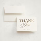 "Timeless Grad" - Graduation Thank You Cards in Vanilla by Morgan Kendall - Front