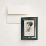 "Borders" - Graduation Thank You Cards in Graphite by Anna Elder - Front