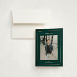 "elegant minimalism" - Graduation Thank You Cards in Forest Green by Stacey Meacham - Front