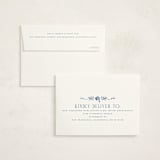 "Grad Crest" - Graduation Thank You Cards in Indigo by Petra Kern - FREE Recipient Addressing