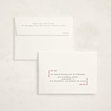 "Decorative Frame" - Graduation Thank You Cards in Crimson by Baumbirdy - FREE Recipient Addressing