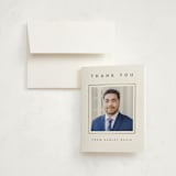 "Minimal border" - Graduation Thank You Cards in Starlight by Lucrecia Caporale - Front