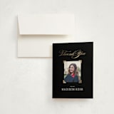 "Law Degree" - Foil-Pressed Graduation Thank You Cards in Ink by Jill Means - Front