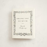 "Floristica" - Foil-Pressed Graduation Thank You Cards in Ink by Petra Kern - Front