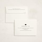 "Modern Elegance" - Graduation Thank You Cards in Midnight by Morgan Kendall - FREE Recipient Addressing