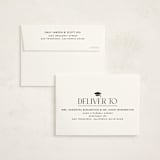 "Graduation Stole" - Graduation Thank You Cards in Onyx by Hooray Creative - FREE Recipient Addressing