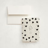 "Hat Fling" - Graduation Thank You Cards in Cloud by Alethea and Ruth - Front