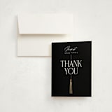 "Stacked tassel" - Graduation Thank You Cards in Ink by Jessica Corliss - Front