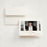 "Pure Elegance" - Graduation Thank You Cards in Cotton by Carolyn Nicks - Front