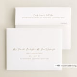 "Graduate Script" - Graduation Thank You Cards in Snow by Sarah Curry - FREE Recipient Addressing