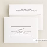 "Classic Edge" - Graduation Thank You Cards in Midnight by Nicole Walsh - FREE Recipient Addressing