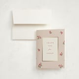 "Romantic Roses" - Graduation Thank You Cards in Blush by Teju Reval - Front
