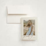 "Graduate Collage" - Foil-Pressed Graduation Thank You Cards in Cloud by Orasie - Card with Envelope
