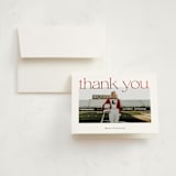 "Big Upper Grad" - Graduation Thank You Cards in Snow by Jackie Crawford - Front