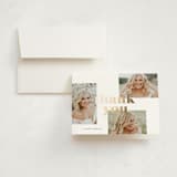 "staggered" - Graduation Thank You Cards in Cloud by Lauren Chism - Front