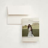 "Triple Frame" - Graduation Thank You Cards in Pearl by Nicole Walsh - Front