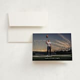"Night Light" - Graduation Thank You Cards in Snow by Heather Schertzer - Front