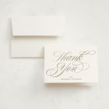 "Opera" - Graduation Thank You Cards in Cotton by Blustery August - Front