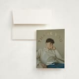 "Classy Arch Grad" - Foil-Pressed Graduation Thank You Cards in Cloud by Kristin Oliversen - Card with Envelope