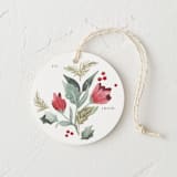 "Berries and Branches" - Gift Tags in Crimson by Makewells