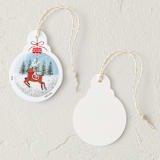 "reindeer" - Gift Tag in Cocoa by Elly