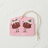 "Get Figgy With It" - Gift Tags in Candy by mo kelley