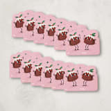 "Get Figgy With It" - Gift Tag in Candy by mo kelley