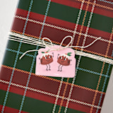 "Get Figgy With It" - Gift Tag in Candy by mo kelley