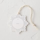 "Leafy Snowflake" - Gift Tags in Eggnog by Genna Blackburn