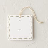 "Scallop Frame" - Gift Tags in Mist by Sara Hicks Malone