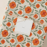 "Scallop Frame" - Gift Tag in Mist by Sara Hicks Malone