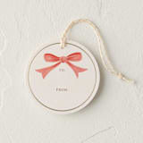 "Sweet Bow" - Gift Tags in Ruby by Jamie Alexander