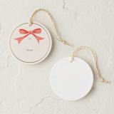 "Sweet Bow" - Gift Tag in Ruby by Jamie Alexander