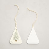 "Festive Tree Foil-Pressed Gift Tags" - Gift Tag in Multi by Leah Bisch